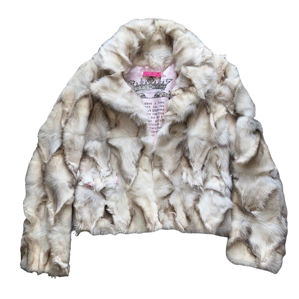 Vintage Juicy Couture authentic white fox fur coat